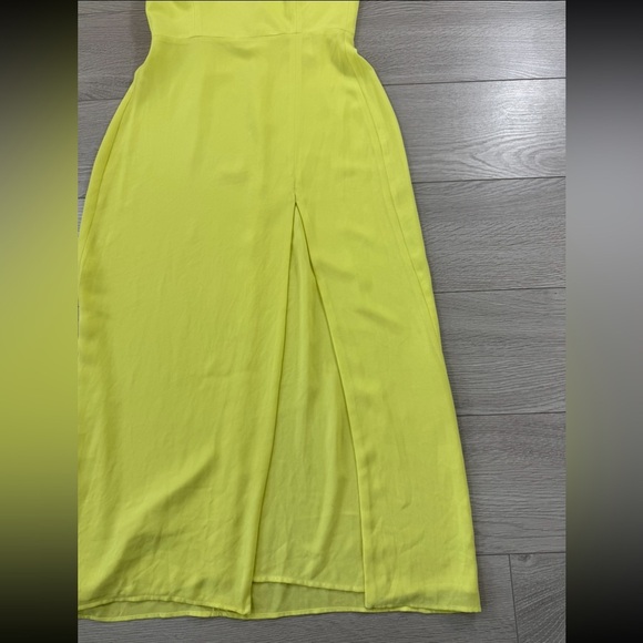 Park & Fifth Neon Yellow Midi Spaghetti Strap Dress - Picture 6 of 15